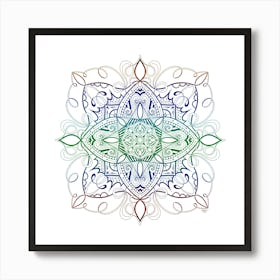 Colorful Mandala Art Print