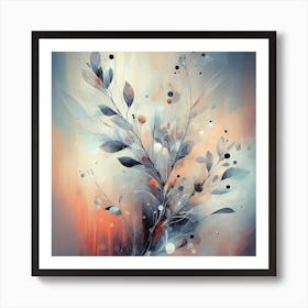 Abstract Plant Painting 8 Art Print