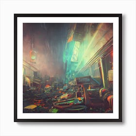 Futuristic City 4 Art Print