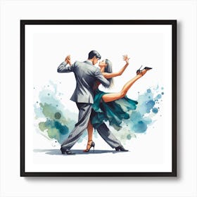 Tango Dance 1 Art Print