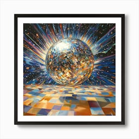 Disco Ball Art 40 Art Print