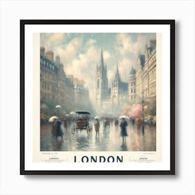 London Travel Poster Art Print