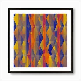 Abstract Triangles 1 Art Print