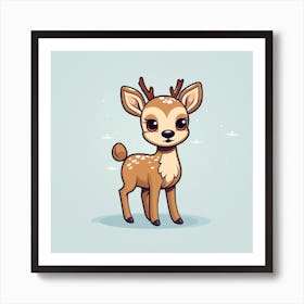 Cute Deer Art Print