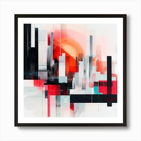 Abstract Cityscape 17 Art Print