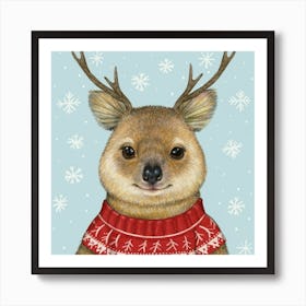 Celia Reindeer Art Print