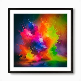 Colorful Explosion Art Print