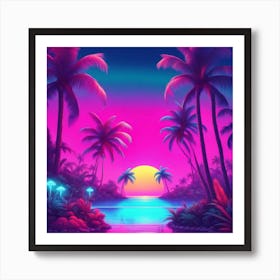 Hawaiian Sunset Art Print