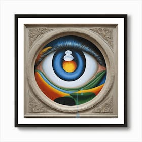 Wall art Eye Of The World art moderne, tableau original et unique Art Print