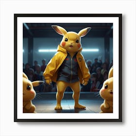 Pokemon Pikachu 3 Art Print