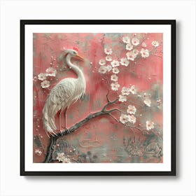 Chinese Crane Art Print