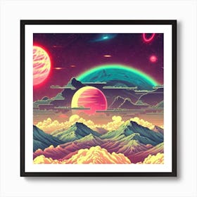 Pixel Art 2 Art Print