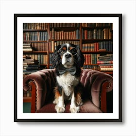 Classy Dog Art Print