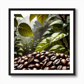 Coffee Beans In The Forest 11 Art Print