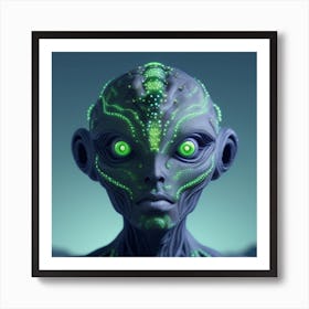 Alien Face 1 Art Print