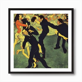 Pulp Fiction Dance By  Van Gogh Art Print