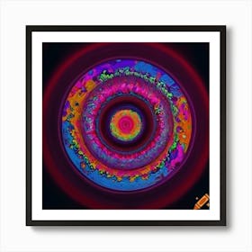 Psychedelic Circle Art Print