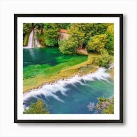 Plitvice Lakes Art Print