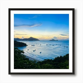 Ocean Cape Holiday Siam Beautiful Shore Point Paradise Turquoise Peaceful Sunset Grass M (21) Art Print