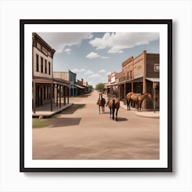 Old West Town 4 Art Print