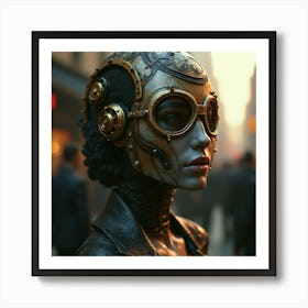 Steampunk Woman Art Print