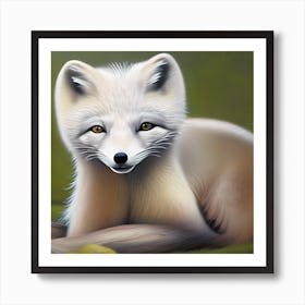 Cute Arctic Fox 1 Art Print