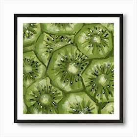 Kiwi, Fruit painting Art Print