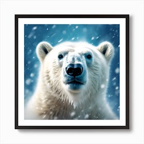 Polar Bear Portrait no.2 Art Print