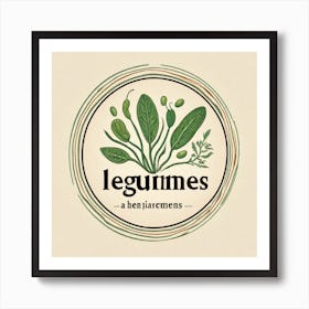 Legumes As A Logo (36) Art Print