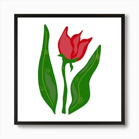 Red Tulip 1 Art Print