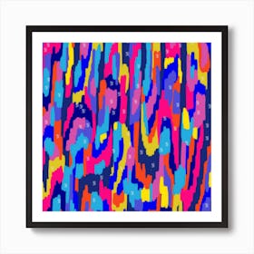 Abstract Painting in Primary Colors Art Print