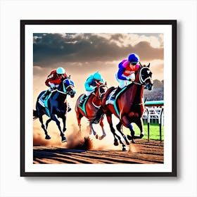 Horse Race 24 Art Print