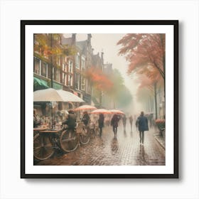 Amsterdam Street Scene 1 Art Print