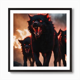 Devil Dogs Art Print