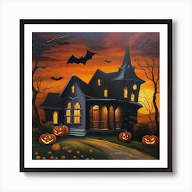 Haunted House 6 Art Print