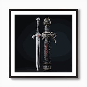 Sword And Shield Art Print