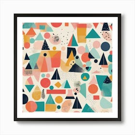 Abstract Geometric Pattern art print 2 Art Print