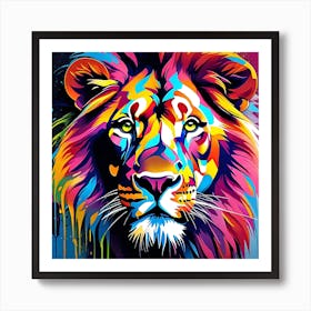 Lion Painting 1 Art Print