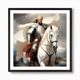 Knight On Horseback 10 Art Print