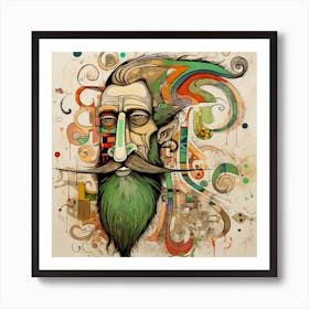 Man With A Mustache 1 Art Print