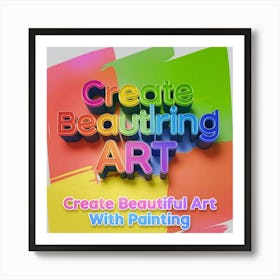 Create Beautiful Art Art Print