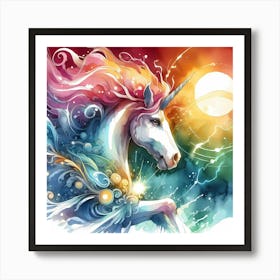 Unicorn 4 Art Print