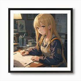 Scholar S Serenity Art Print