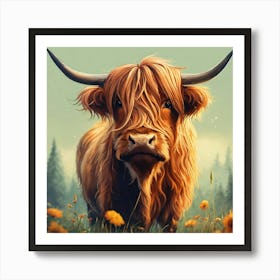 Highland Cow 2 Art Print