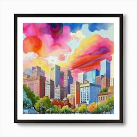 Cityscape 2 Art Print