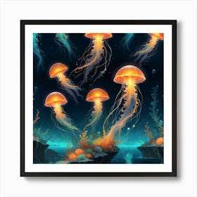 Jellyfish Art Print