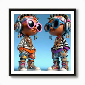 Hip Hop Kids Art Print