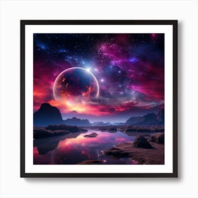 Nebula In Space Art Print