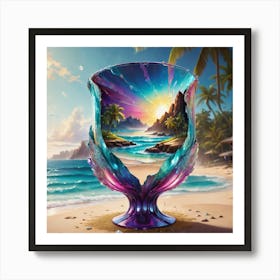 Glass On The Beach Art Print