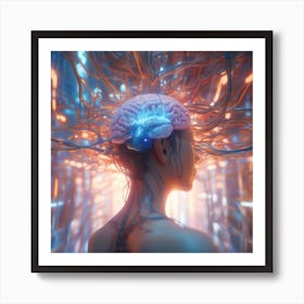 Brain Of A Woman Art Print